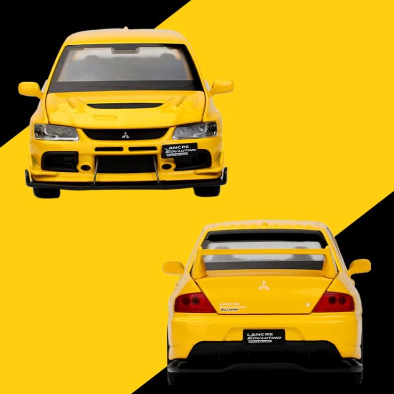 1/32 Scale Mitsubishi Lancer Evo X 9 Alloy Scale Car Model Diecast Metal Toy Vehicle Miniature Car Sound Light Children Toy Car Gift