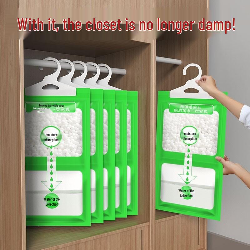Wardrobe Dehumidifying Bag: Mold & Moisture Absorbing Box for Indoor Use