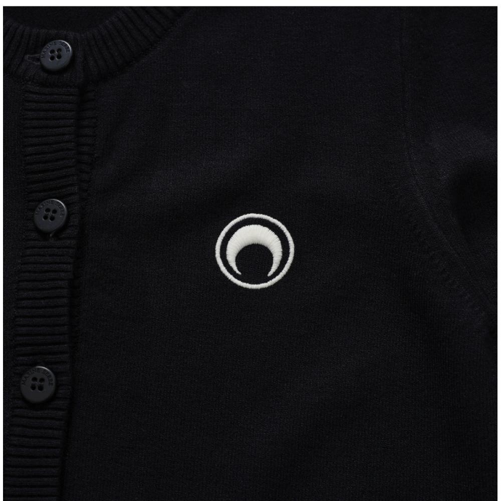 Marine Serre Women S Cardigan Moon Logo Fitted Wtk011a Ckni0511 Bk99