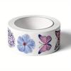 2000 Aufkleber/4 Rollen, 0,98 Zoll Rollen Schmetterling Blumenförmige Aufkleber zum Dekorieren von Geschenkboxen Selbstklebende Aufkleber Etiketten Aufkleber