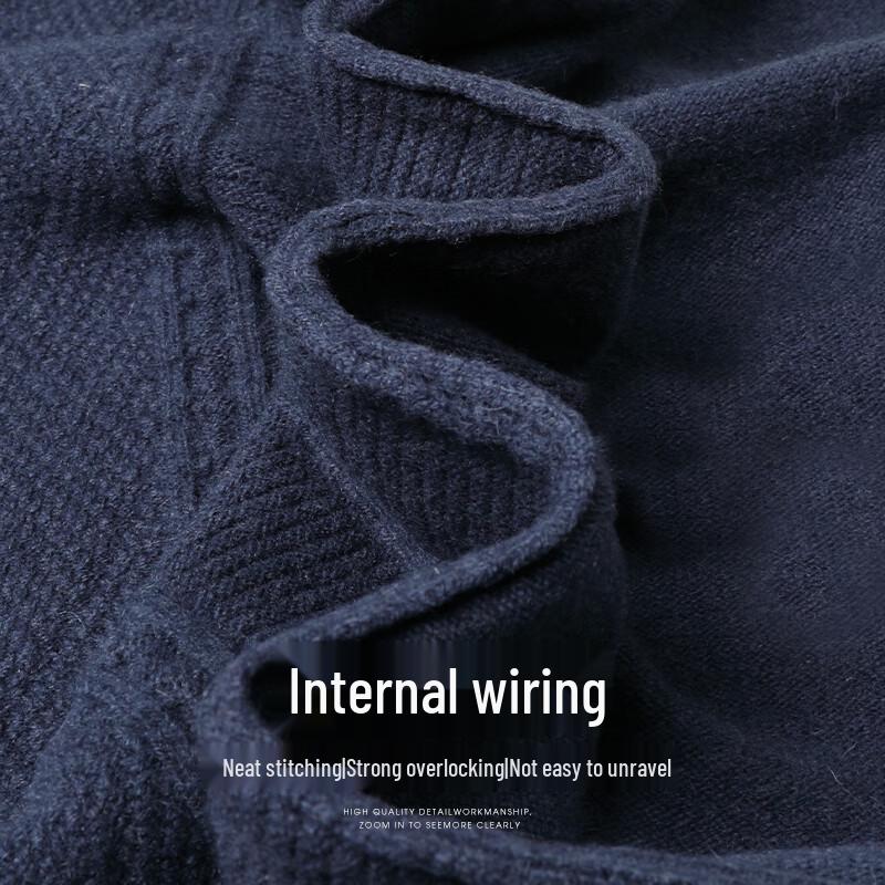 SHANSHAN Men's 100% Pure Wool V-Neck Pullover Sweater