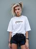 Oversized T-shirt with Prosecco Print