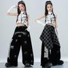 Trendy Girls' Jazz & Hip Hop Dance Crop Top Performance Costume