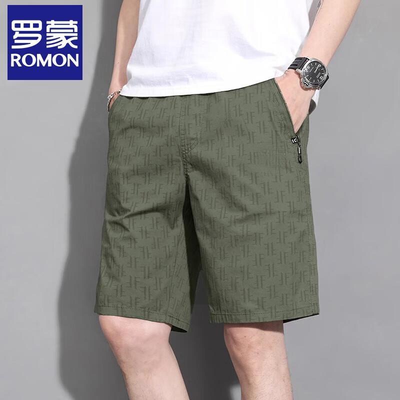 Luomeng Men's All-Over Print Casual Summer Shorts