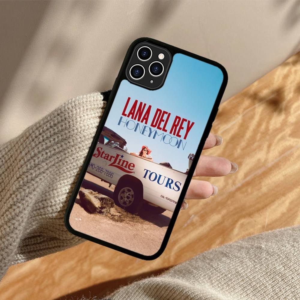 

Singer Lana Del Rey Phone Case For iPhone 16 Pro Max 15 14 Plus 14 13 12 11 17 PC+TPU Cases Back Cover iPhone 17