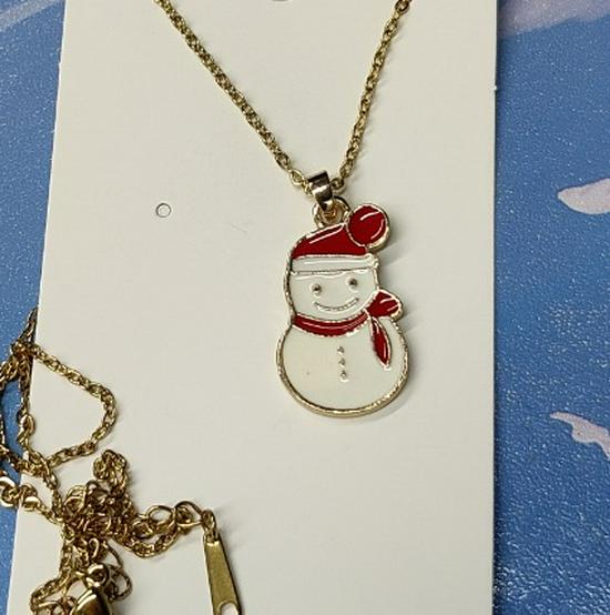Cross-border Christmas Wish Tree Snowman Reindeer Bells Necklace