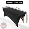 Solid minimalist style tablecloth high elasticity bed cover for beauty beds dining table anti slip anti stain arched table cover