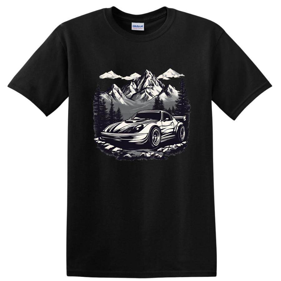 Race Car Adventure T Shirt Mountain Graphics Off-Road Tee Vehicle Enthusiast S