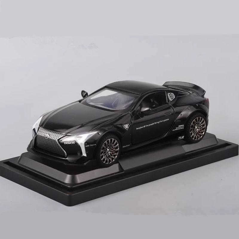 1/32 LEXUS LC500 Alloy Sports Car Model Diecast Metal Toy Racing Vehicle Car Model Simulation Sound and Light Collection Children Gift