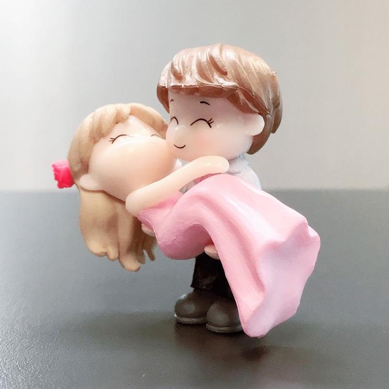 

ПВХ фигурка пары для украшения автомобиля, DIY суккулентных садов или украшения торта