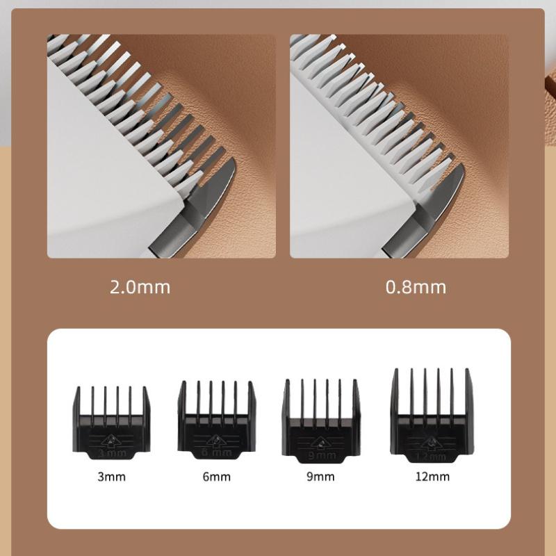Pet Hair Electrical Grooming Trimmer Cats Dogs Polish Grinding Electric Clippers Pusher USB Rechargeable Cleaning Accessories