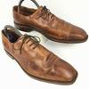 Allen Edmonds Rare Greenwich Wholecut Shoes Brown Size 9.5D 27.0-27.5 Vintage Men's