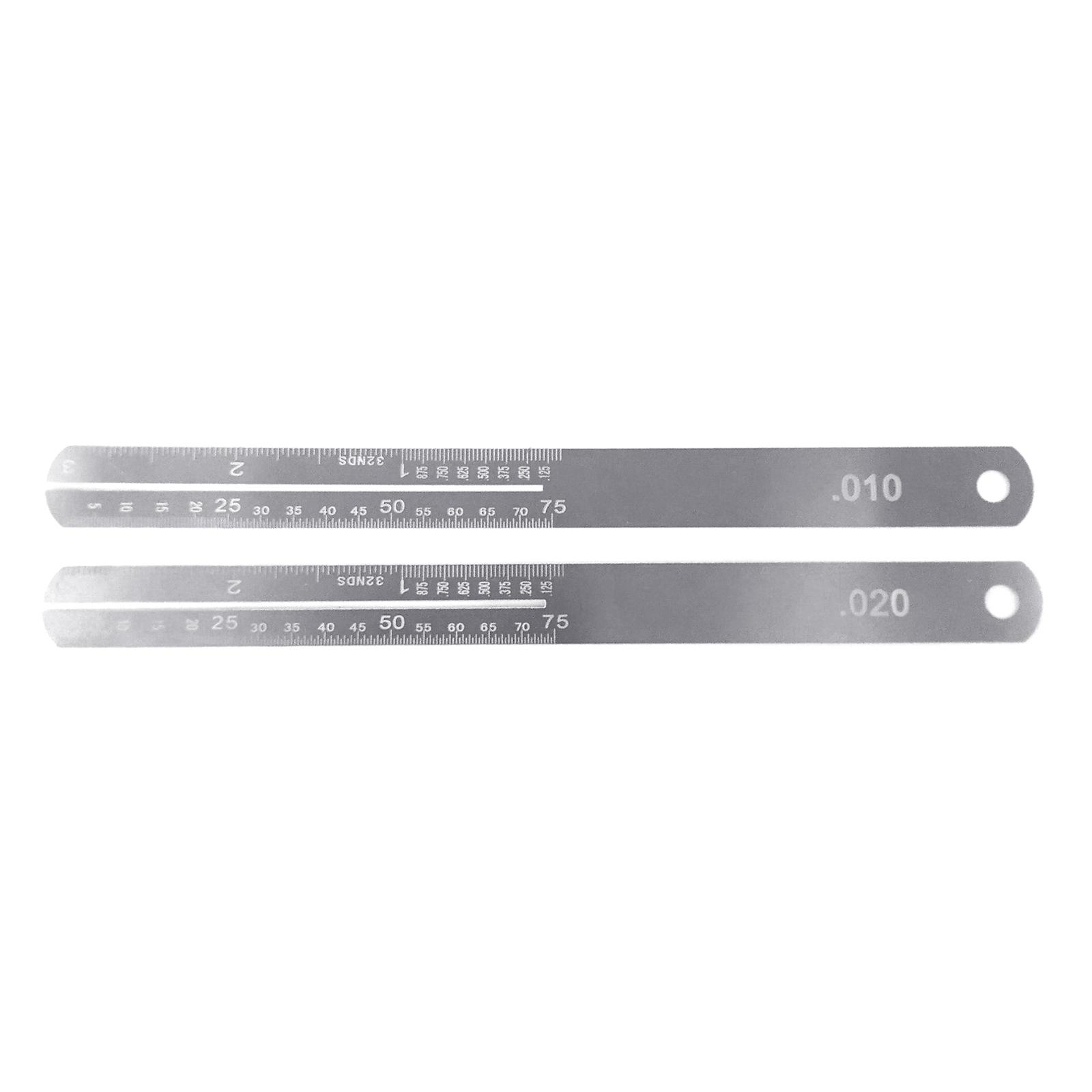 

Stainless Steel Guitar Fret Straight Ruler for Electric Bass Acoustic Guitar Steel Fret Ruler Guitar Measuring Tool Set