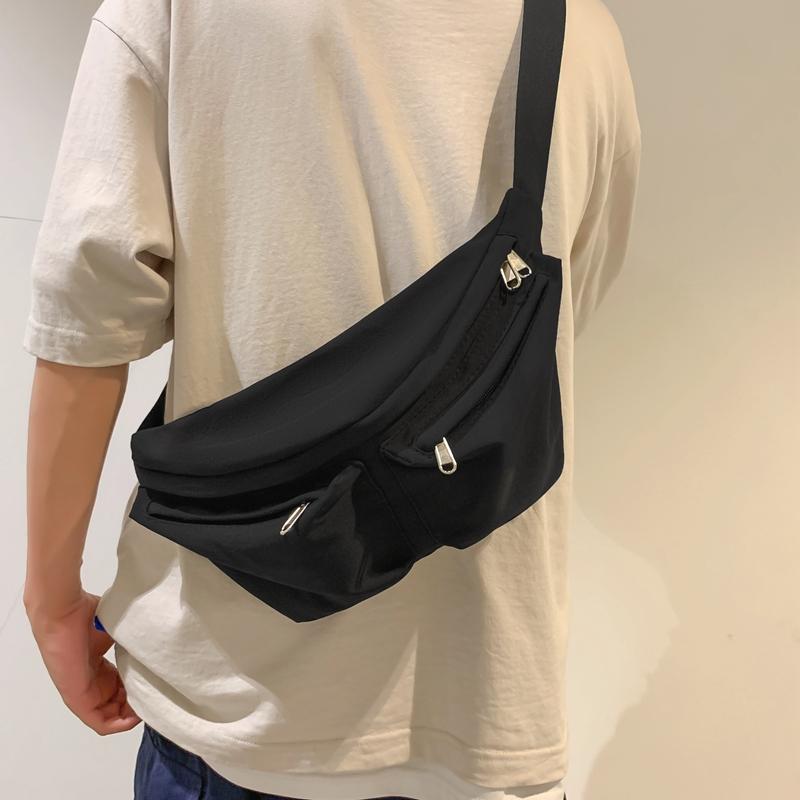 Chest Bag Men's Crossbody Bag Sports Waist Bag Women's Water-Repellent Shoulder Bag Mobile Phone Bag