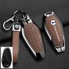 Car Key Cover Case For Denza N7 N8 N9 Z9Gt Zinc Alloy Leather Remote Control Protector Holder Shell Keychain Auto Accessories