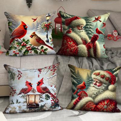 New Throw Pillow Cover Christmas Home Decoration Christmas Snowflake Pillow Cover Living Room Sofa Cushion Cover