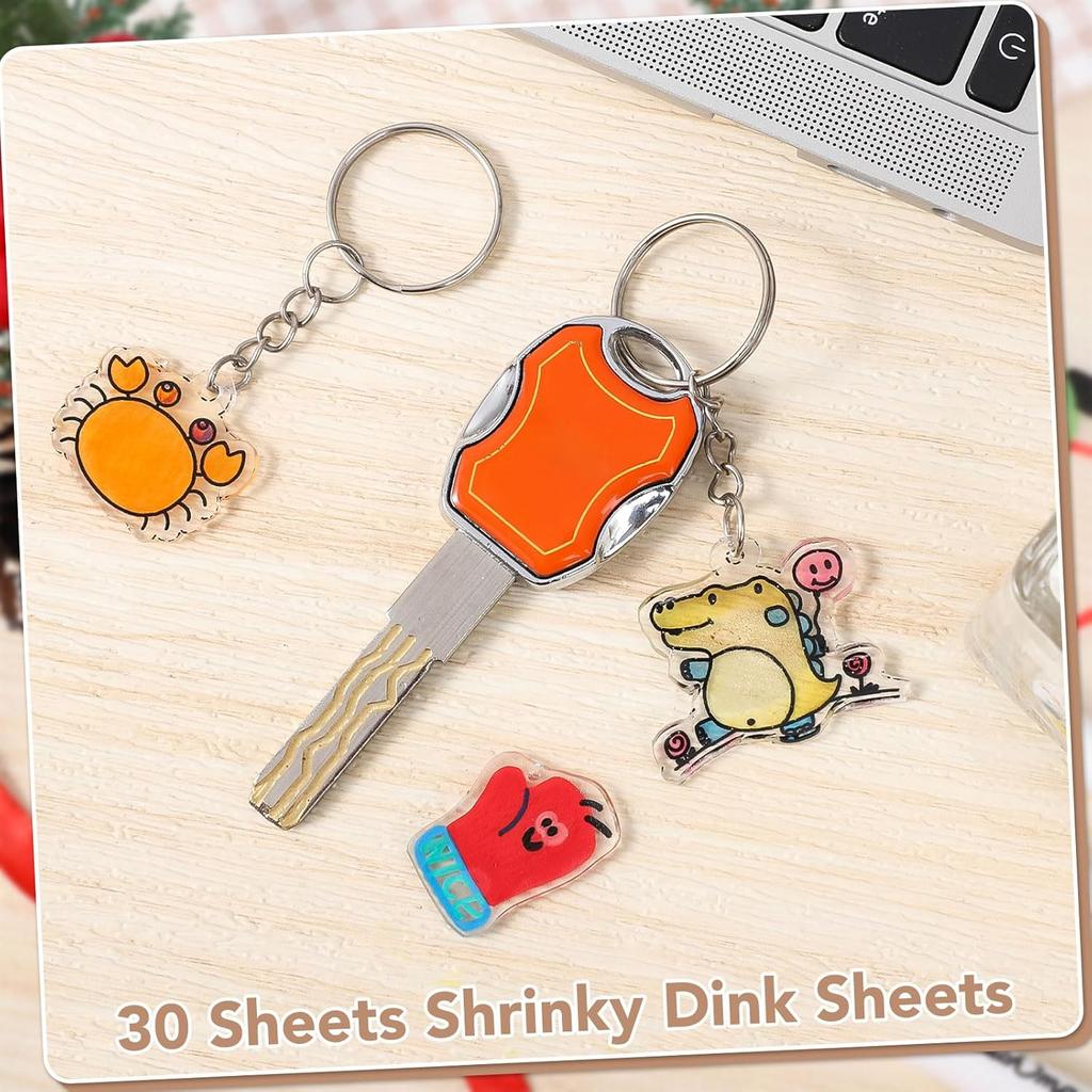 5-50PCS Shrink Plastic Sheets Shrink Films Papers Shrinky Art for Creative Handicrafts Mother's Day and Father's Day Ornaments