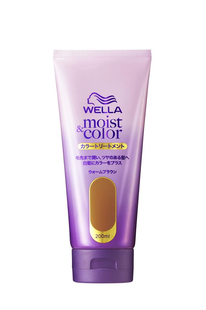 Wella Moist Color Color Warm Moisturizes and Brightens Hair To the Adds Color To Gray & Treatment, Brown. Ends. Hair.