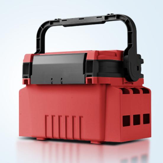 Multifunctional Portable Fishing Box Fishing Pole Holder with Handle Multi-layer Large Capacity