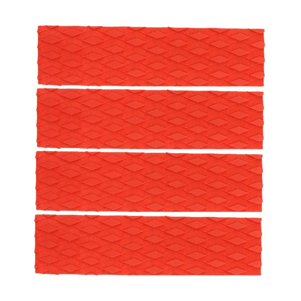 4 ks Trakční podložky na surfové prkno Podložka na palubu surfového prkna Přední trakční podložky Protiskluzová podložka na palubu Gripová podložka Náhradní surfové příslušenství