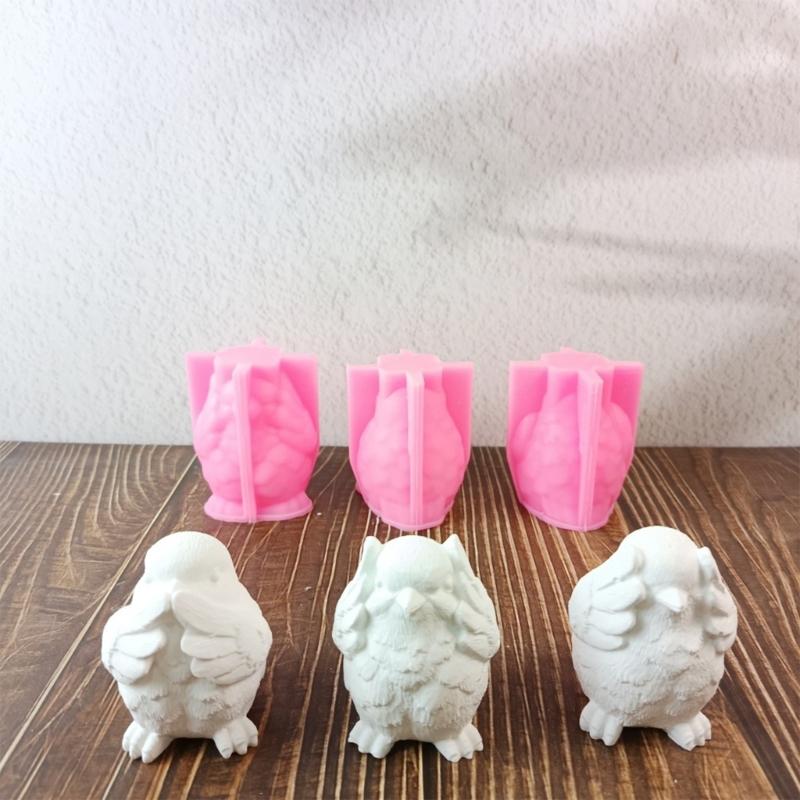 Bird Figurine Silicone Candle Molds for Making Candle Soap Candy Chocolate Temperature Resistant Fondant Silicone Molds