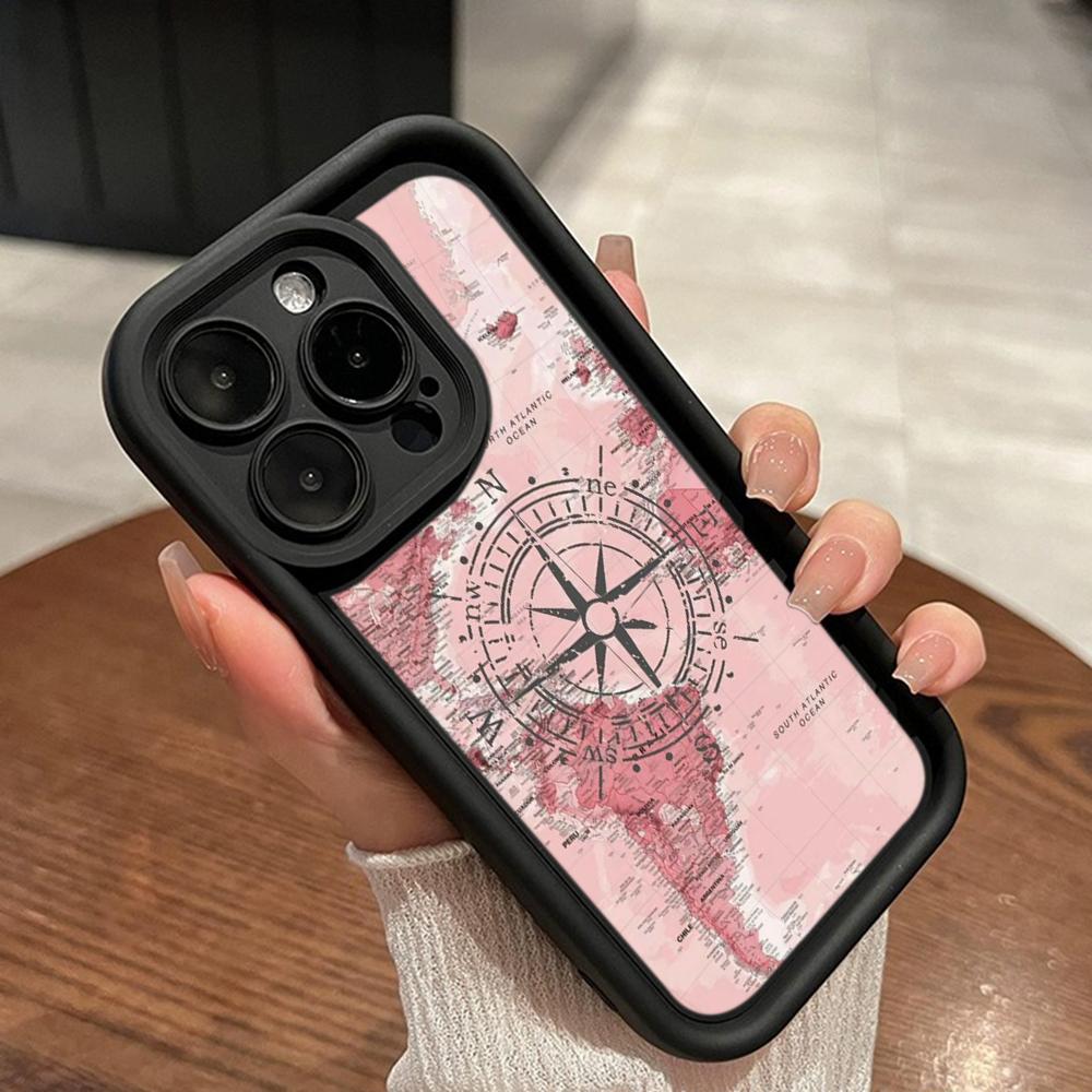 LZ24 Map airplane trajectory art Silicone Phone Case for Xiaomi 11 Lite 5G 14T Redmi 14C 13C A3 Note 12 11 9 10 13 Pro Plus Shockproof Back Cover