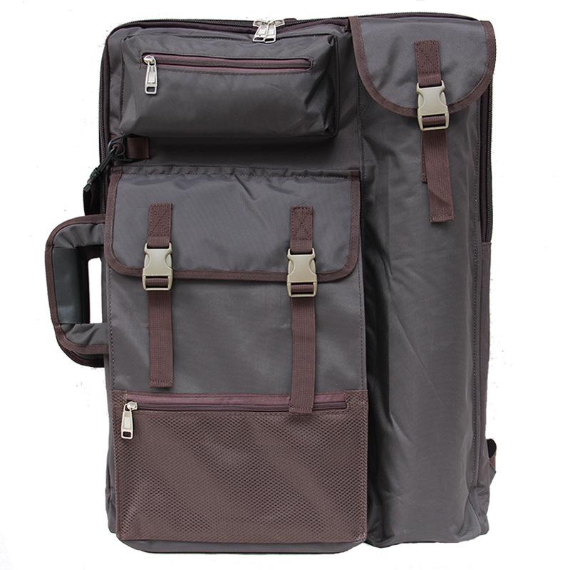 4K Rainproof Multifunctional Sketch Bag for A2 Boards - Coffee