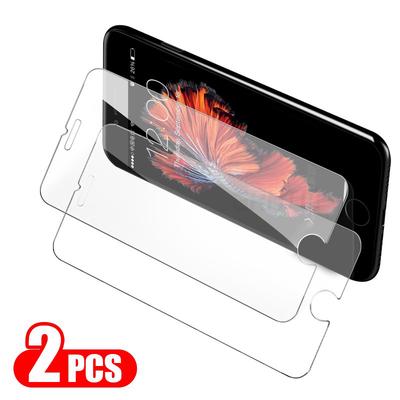 2PCS/Lot  Tempered Glass iPhone 14 11 12 13 Pro Max Mini X XR XS Max 7 8 Plus 6 6S 5 5S SE 4 4S 5C Protect Screen Film