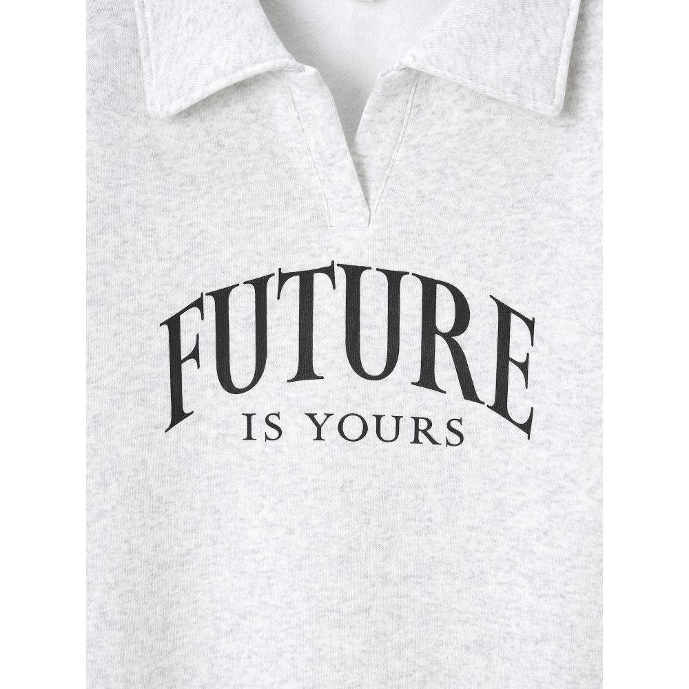 Gu By Uniqlo Girls Heavyweight Sweat Polo Shirt Jr