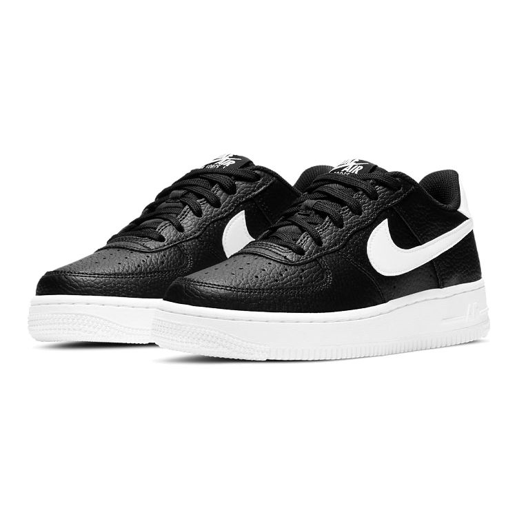 Nike Air Force 1 GS Black White Kids Sneakers CT3839-002