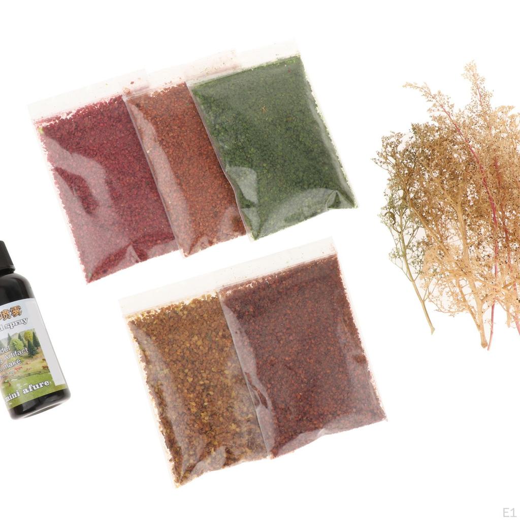 5x Micro Landscape Leaves Scenery Leaf 35ml Simulace barevných scén Příslušenství DIY Mini