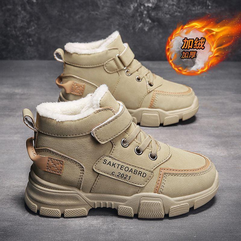 

Мальчиковая обувь Зимние детские флисовые утепленные теплые сноубутсы Подростковые девочки холодные хлопковые спортивные зимние ботинки 37 (Length 23.6cm)