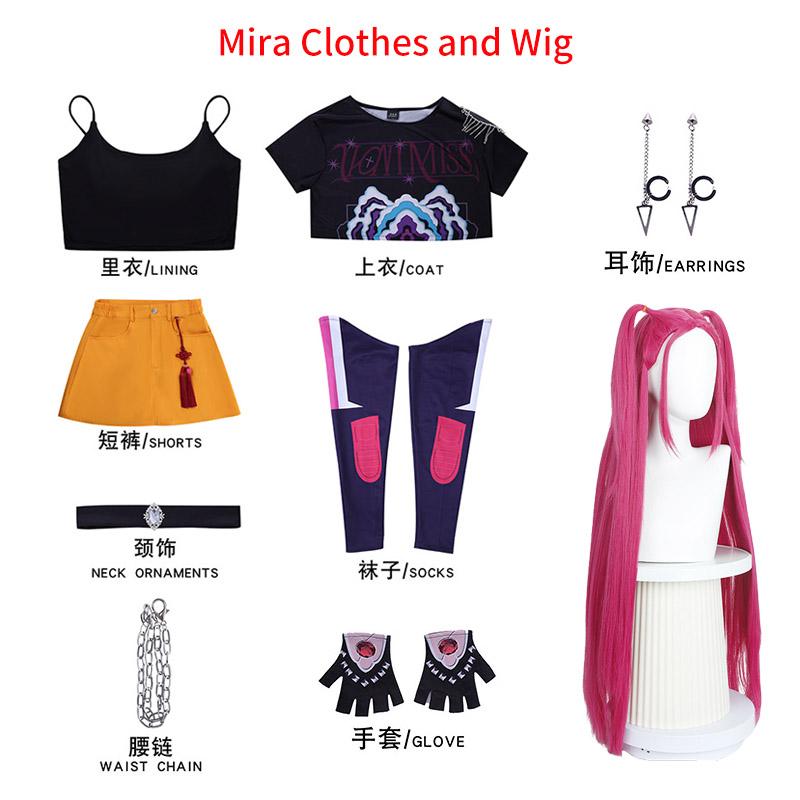Rumi Zoey Mira Cosplay Costume Kpop Women Idol Demon Hunters Girls Cosplay Role Play For Party Halloween Carnival Outfits