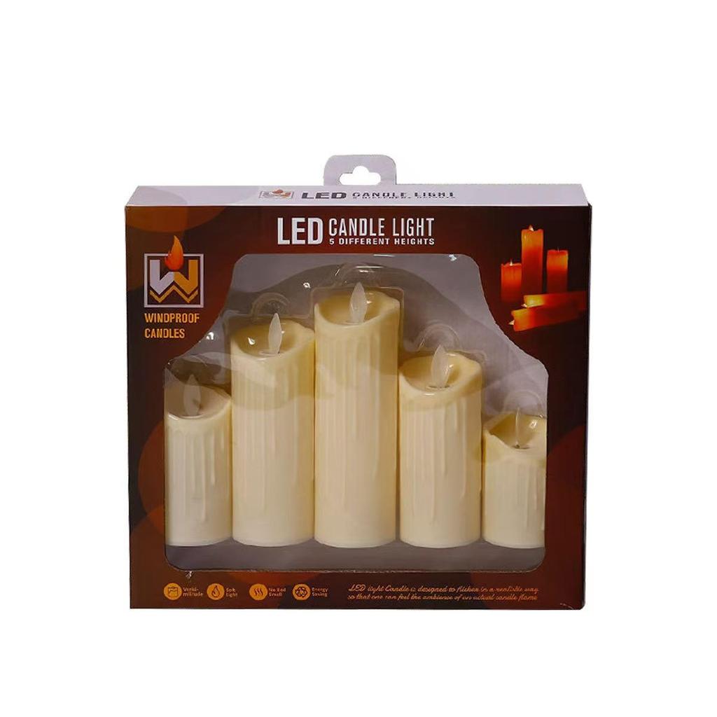LED Wavy Mouth Face Swinging Candle Light for Wedding, Birthday, Christmas, Concerts
