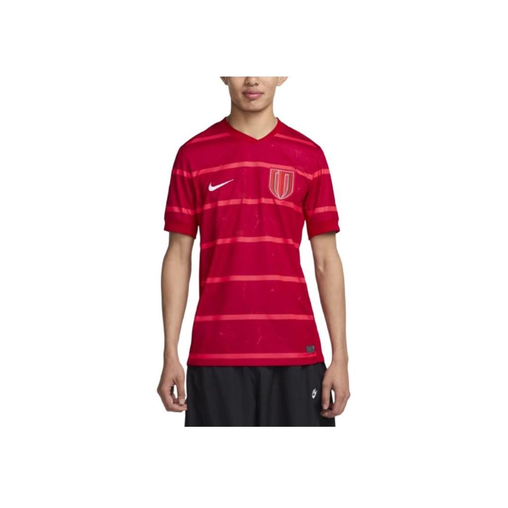 New Nike Dri-Fit Soccer Jerseys Men's Gym Red/Laser Red/White HM6166-687