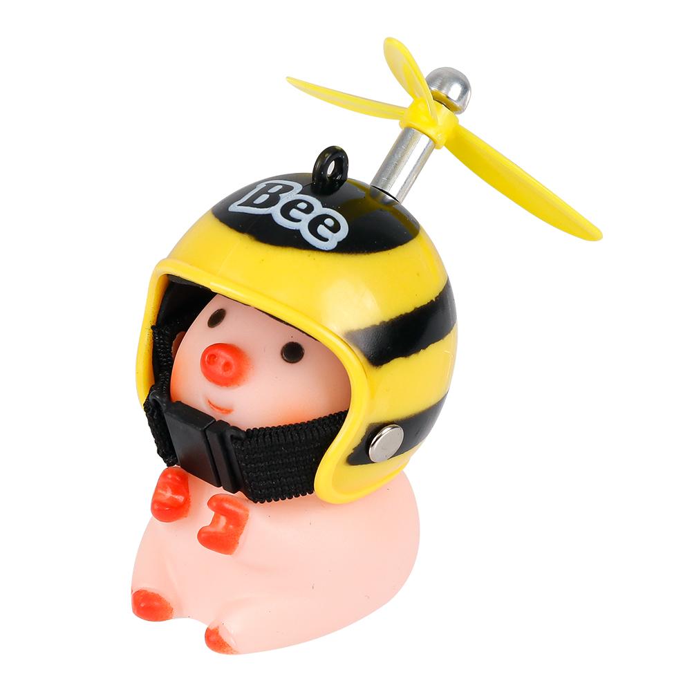 Cute Little Yellow Duck Car Interior Accessories Mtb Bike Cycling Motorcycle Helmet Riding Auto For VW Bmw Benz Tesla Parts