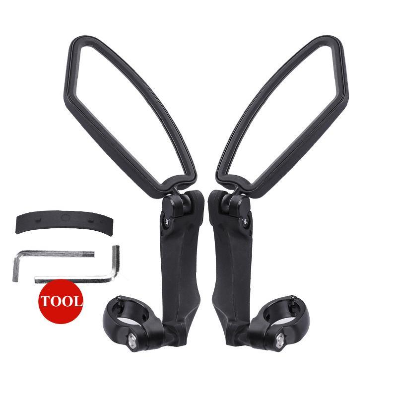 Bicycle Rearview Mirror 360 Degree Adjustable Bike Handlebar Rear View Mirror Cycling Accessories Bike Mirrors