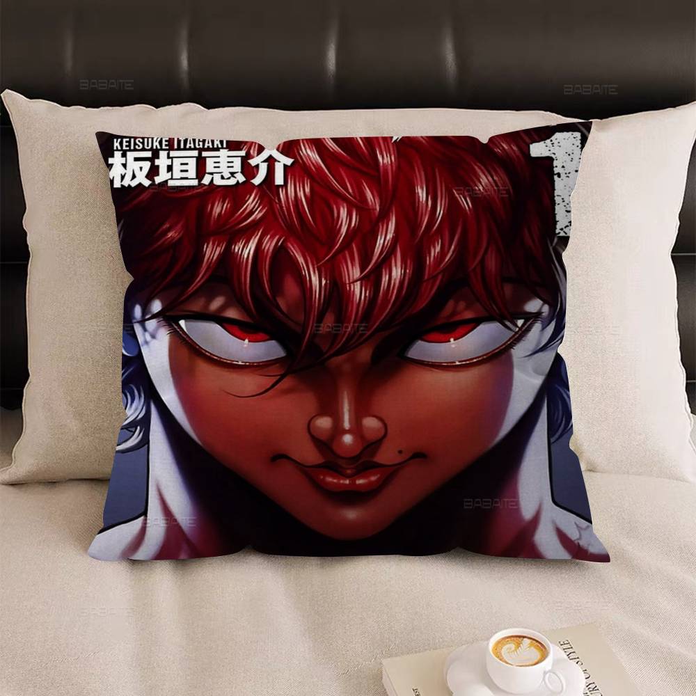 Baki Anime Pillow Gift Home Office Decoration Pillow Bedroom Sofa Car Cushion CoverPillow Case