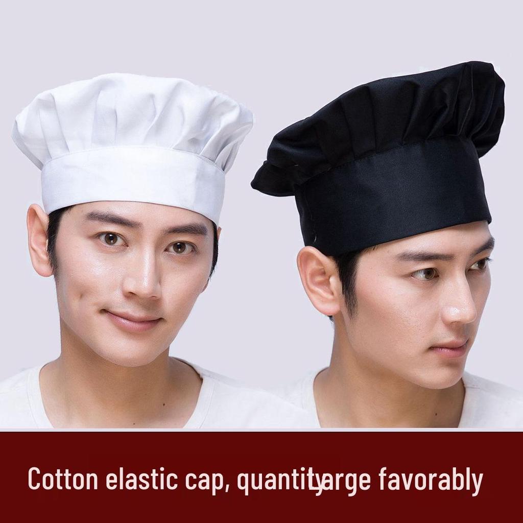 Chef Cotton Mushroom Hat for Restaurants, Hotels, and Bakeries