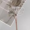 1Pcs Valentine'S Day Wedding Anniversary Couple Party Acrylic Letter Cake Plugin Diy Baking Pastry Dessert Decoration