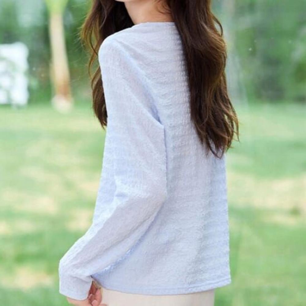 Navava Women Casual Two In One Round Neck Long Sleeve T shirT nT2920