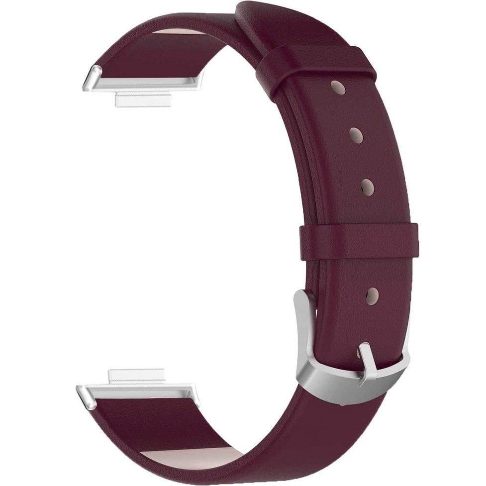 Leather Strap for Huawei Watch Fit 2, Burgundy