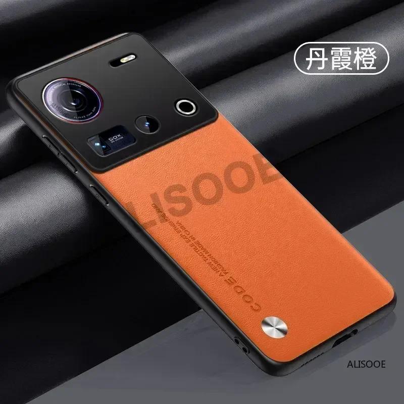 For Nubia Z70 Ultra Case Luxury PU-Leather Protection Back Cover for Nubia Z70 Ultra Shockproof Capa Funda