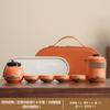 Travel Guochao Kuaike Cup Four Cups Business Tea Set Outdoor Souvenir Coarse Pottery Green Mountain Flying Birds