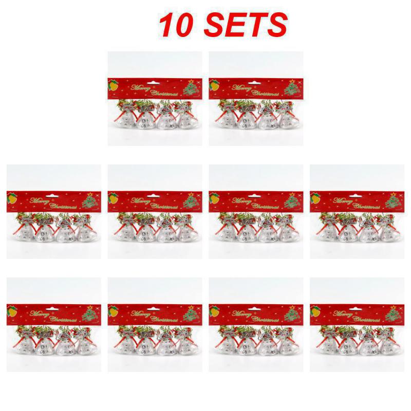 5/10SETS Christmas Mini Electroplated Bell Pendant Exquisite High Quality Christmas Tree Decorations Holiday Bell Decoration