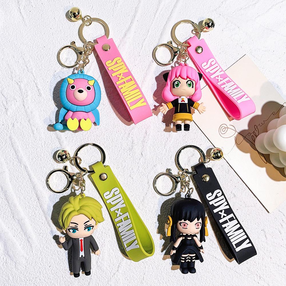 Adorable Spy Family Keychain Anya Figurines Silicone Model American Style Gift