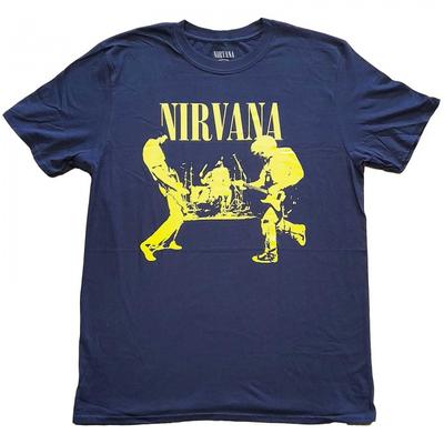 Nirvana חולצת טי במה למבוגרים יוניסקס