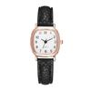 Vierkante Dames Eenvoudige Kleine Wijzerplaat Studentenhorloges Vintage Band Quartz Polshorloge