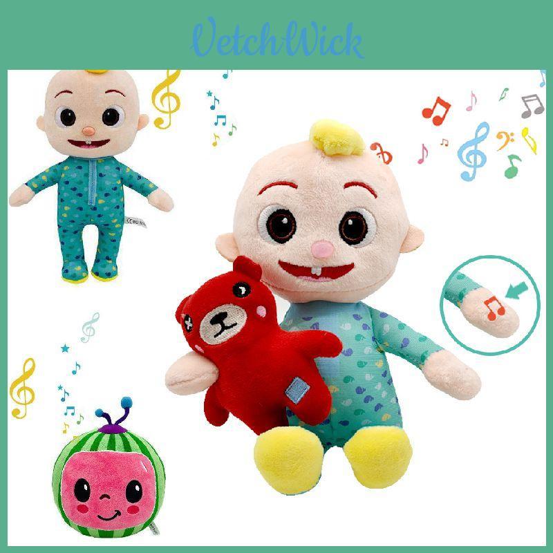 Rozkošná Kawaii Cocomelon Hračka Meloun s Hudbou, 8 Anglickými Písničkami a Plyšovým Pohodlím