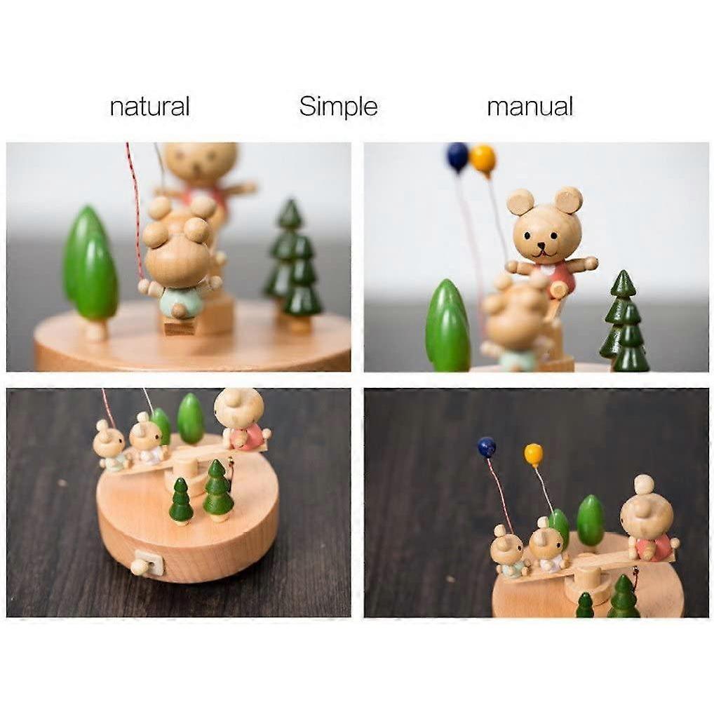 Music Box Wooden Music Box With Music Music Box "Seesaw"